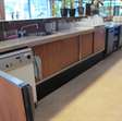 Horeca meubilair toonbank / buffetbalie incl. koeling en wasmachine 8
