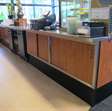 Horeca meubilair toonbank / buffetbalie incl. koeling en wasmachine 7