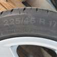 Werkplaats toebehoren velg met band / 4 stuks Continental 225-45-R17 8