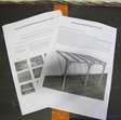 Tuin meubilair veranda overkapping van Douglas met polycarbonaat kanaalplaten  ca 350x210cm NIEUW 8