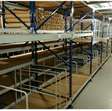 Magazijnstelling verdiepingsvloer entresolvloer met verdieping en trap van metaal ±14x26mtr 9