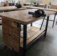 Werkplaats toebehoren werkbank /tafel met 1 bankschroef 5
