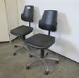 Diversen werkplaats stoelen / 2 stuks 2