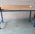 Werkplaats toebehoren Werktafel met bankschroef, afmeting ca. 2000x800x1000 mm, dikte werkbad 38 mm 1