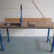 Werkplaats toebehoren Werktafel met handknipschaar, afmeting ca. 2000x800x1000 mm, dikte werkbad 38 mm 1
