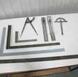 Meetgereedschap winkelhoek, gradenboog, passer en krasmaat 8 stuks 1
