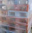 Kunststof pallets zware kunststof pallets  80x60x16cm 22 stuks / gesloten dek 3