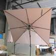 Tuin meubilair zweef parasol - draaibaar - ecru 2