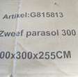Tuin meubilair zweef parasol - draaibaar - ecru 5
